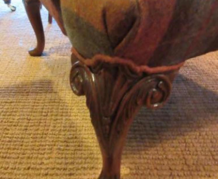 Superb Mid Victorian Upholstered Wing Armchair - Image 2