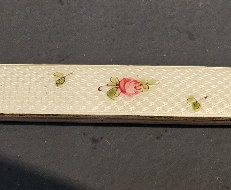 Silver and Enamel Pen, Letter Opener and Pencil Set - Image 3