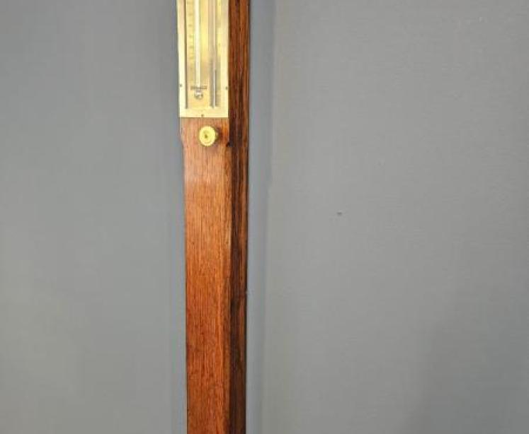 Negretti & Zambra Oak Miners Stick Barometer - Image 2