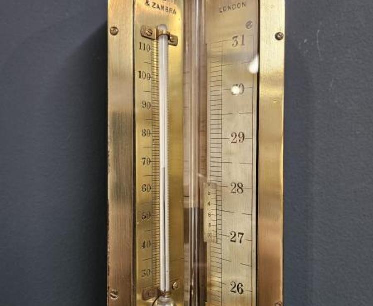Negretti & Zambra Oak Miners Stick Barometer - Image 5