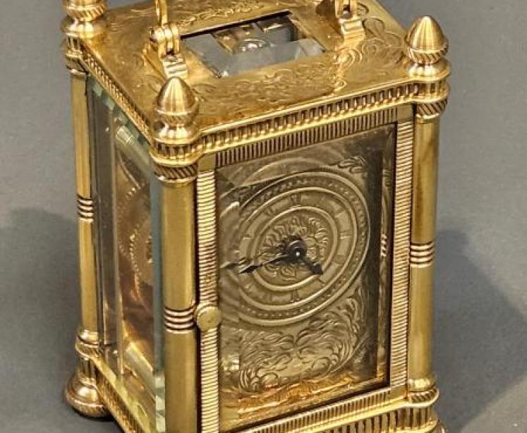 Edwardian Miniature Carriage Clock - Image 2