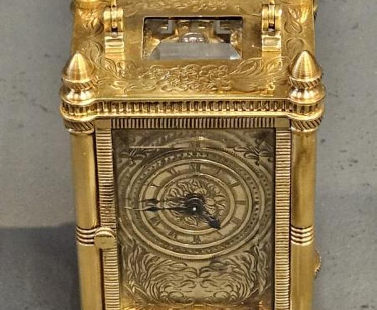 Edwardian Miniature Carriage Clock - Image 5