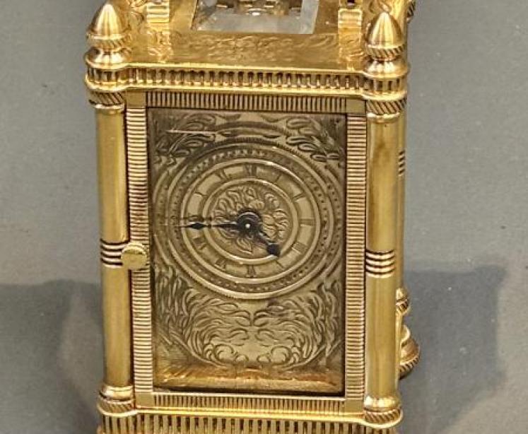 Edwardian Miniature Carriage Clock - Image 7