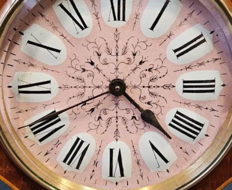 Edwardian Art Nouveau Inlaid Mantel Clock - Image 6