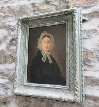 Mid Victorian Oil on Canvas Portrait of a Lady