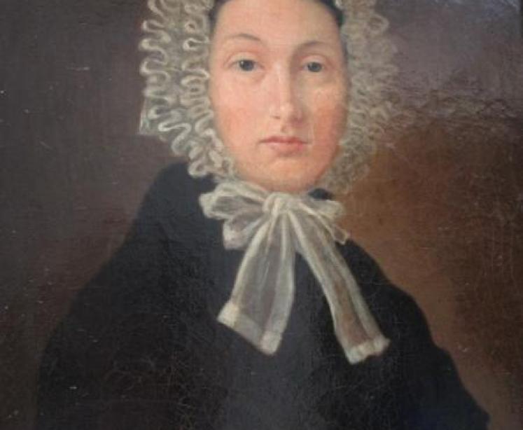 Mid Victorian Oil on Canvas Portrait of a Lady - Image 2