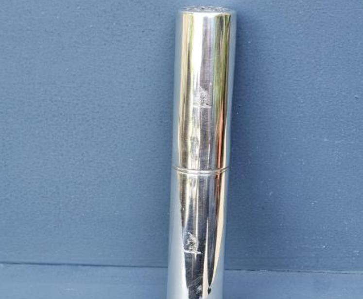 Rare George III Silver Tooth Brush Canister - Image 1