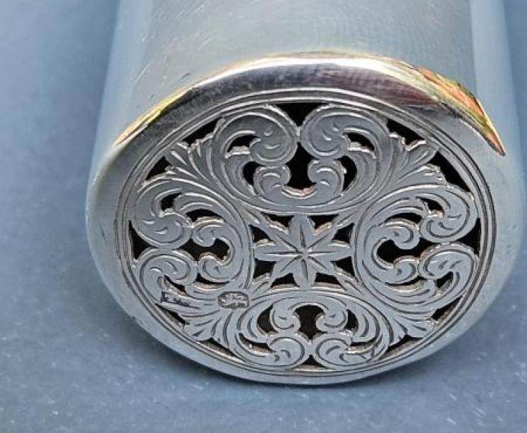 Rare George III Silver Tooth Brush Canister - Image 3