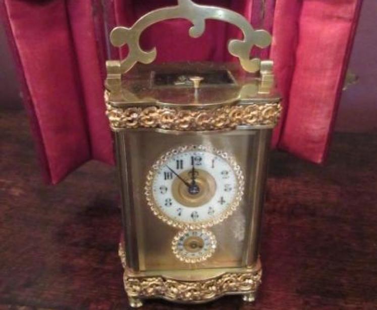 19th Century Striking & Repeating Cased Carriage Clock - Image 2