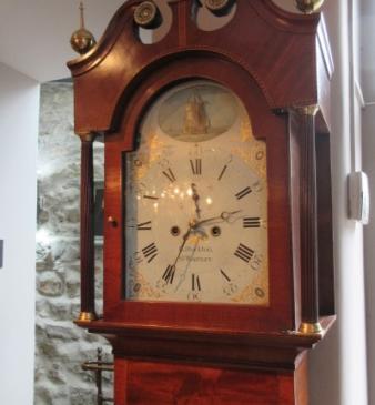 Pretty George III Period Inlaid 8 Day Longcase Clock