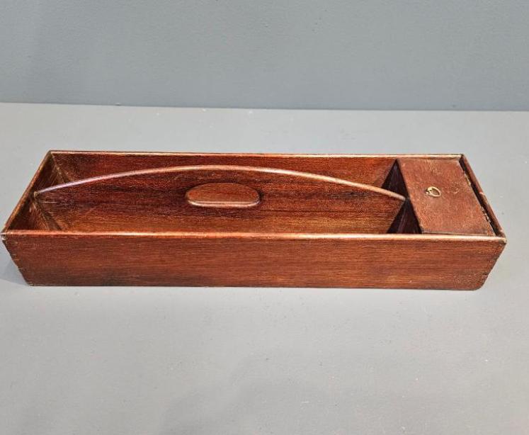 George III Mahogany Church Wardens Candle Box - Image 1