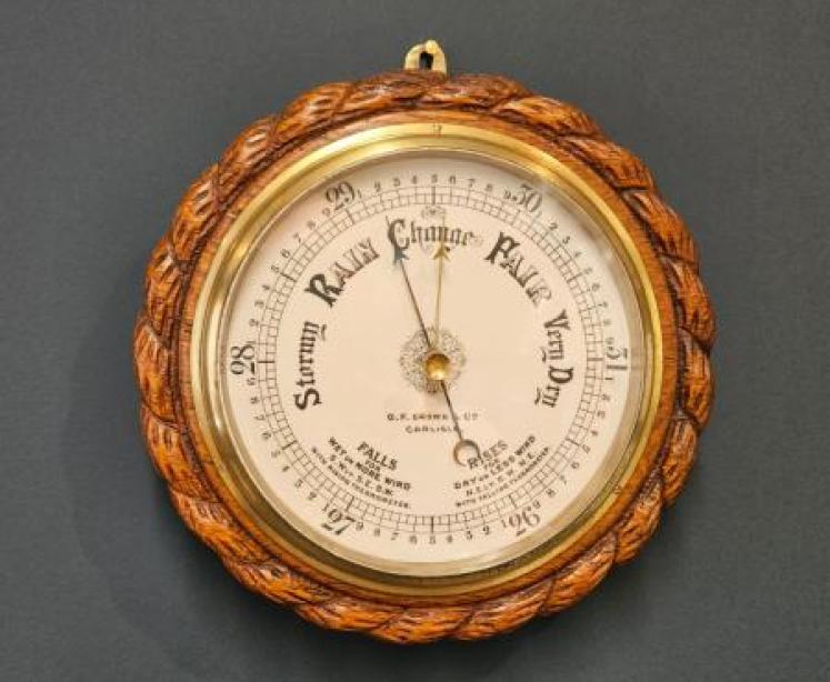 Victorian Oak Carlisle Ship's Barometer - Image 1