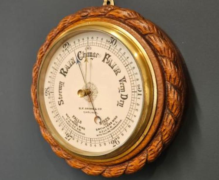 Victorian Oak Carlisle Ship's Barometer - Image 2