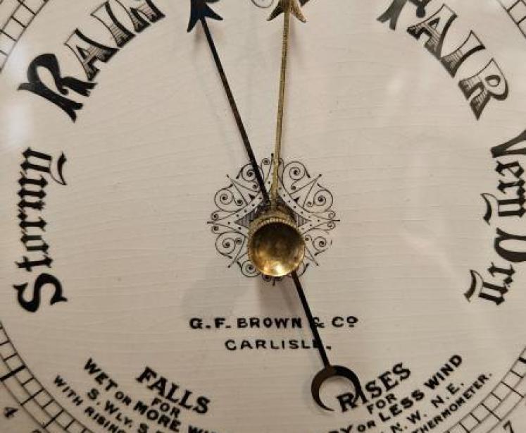 Victorian Oak Carlisle Ship's Barometer - Image 6