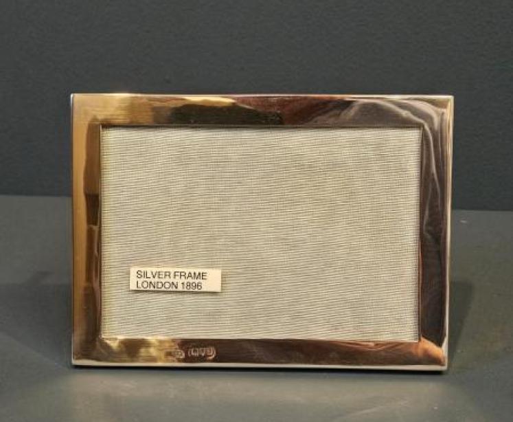 Victorian Polished Plain Silver Photo Frame  - Image 1