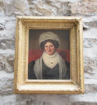 Early Victorian Oil on Canvas Portrait of a Lady