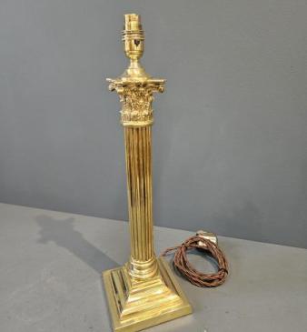 Superb Quality Corinthian Column Table Lamp 