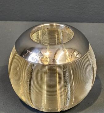 Edwardian Silver Rimmed Match Striker