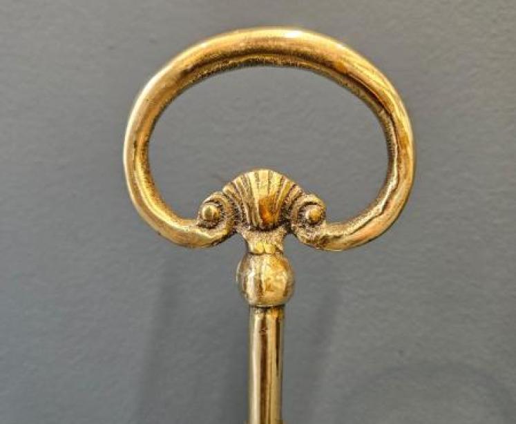 Victorian Cast Brass and Iron Door Stop  - Image 2