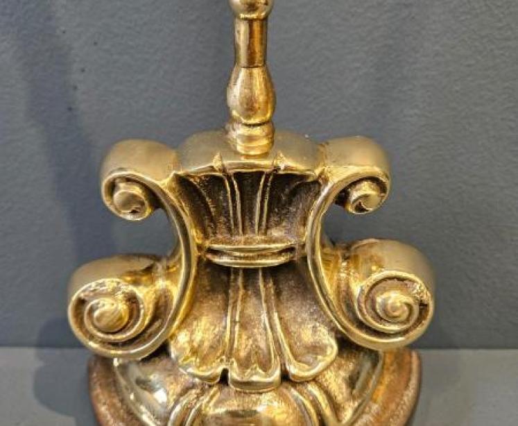 Victorian Cast Brass and Iron Door Stop  - Image 3