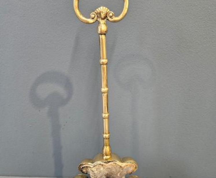 Victorian Cast Brass and Iron Door Stop  - Image 5
