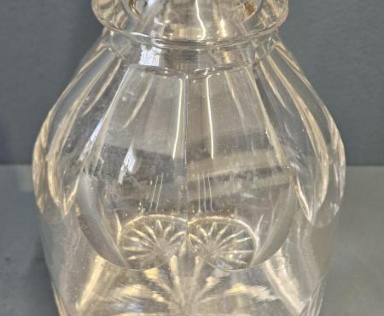 George V Silver Neck Cut Crystal Decanter - Image 3
