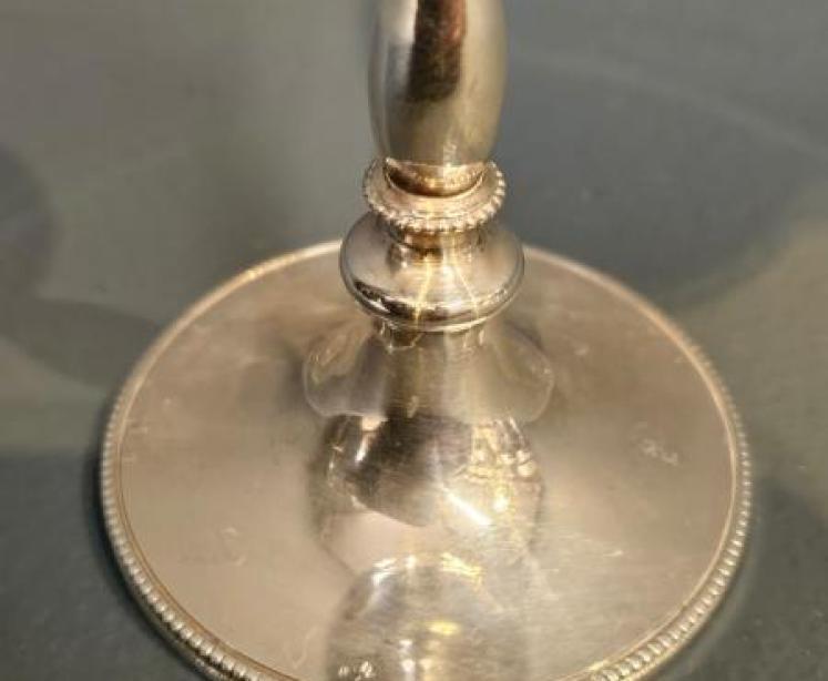 Set of Six Cast Silver Goblets - Image 3