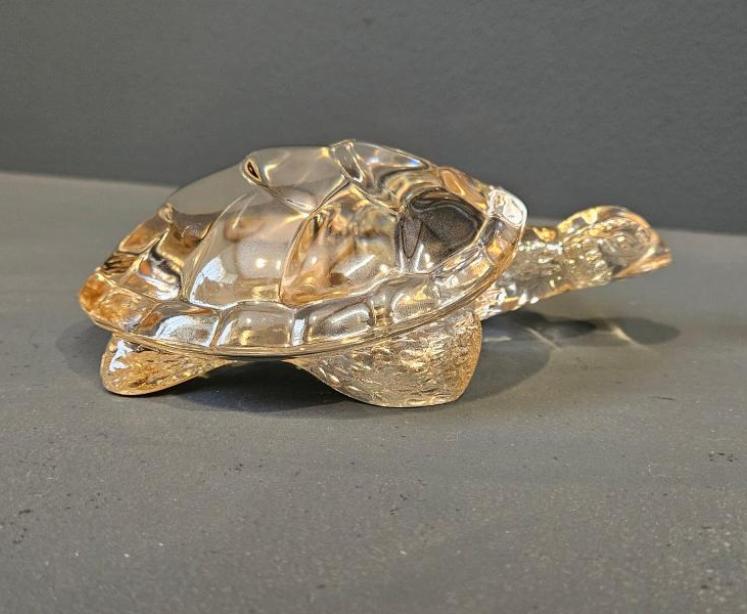 Lalique Gold Lustre Turtle  - Image 1