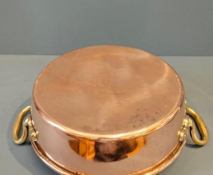 Immaculate Victorian Copper Cream Pan - Image 5