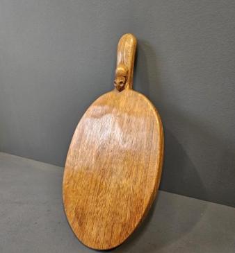 Thompsons of Kilburn Mouseman Adzed Oak Cheese Board