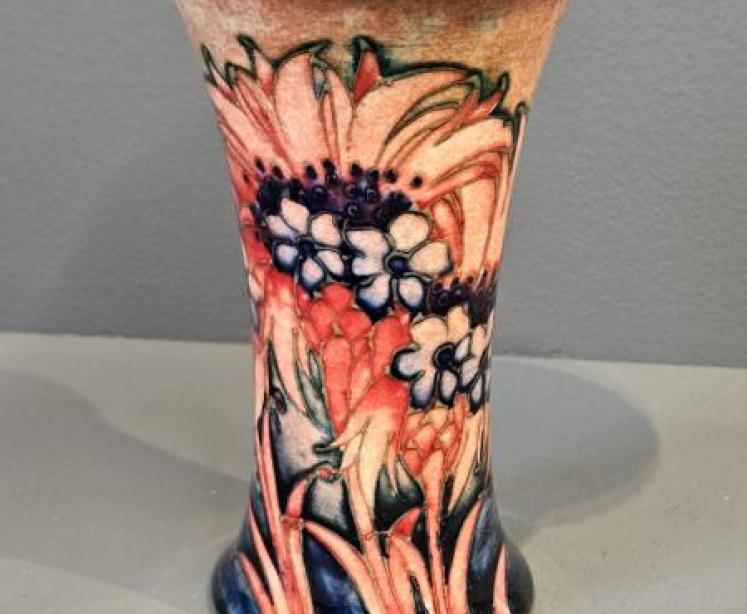 Rare Moorcroft Flambe Cornflower Vase - Image 1