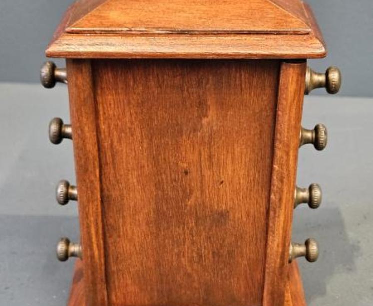 Small Edwardian Mahogany Perpetual Desk Calendar - Image 4