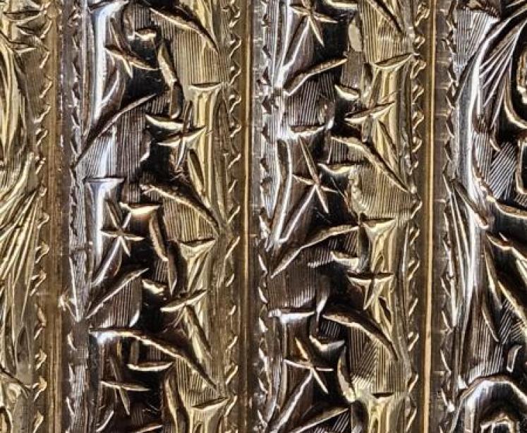 Edwardian Chased Cast Silver Cheroot Case - Image 5