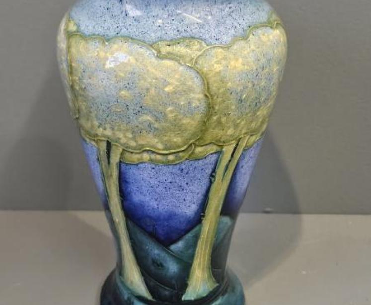 Superb Moorcroft Moonlit Blue Vase - Image 1
