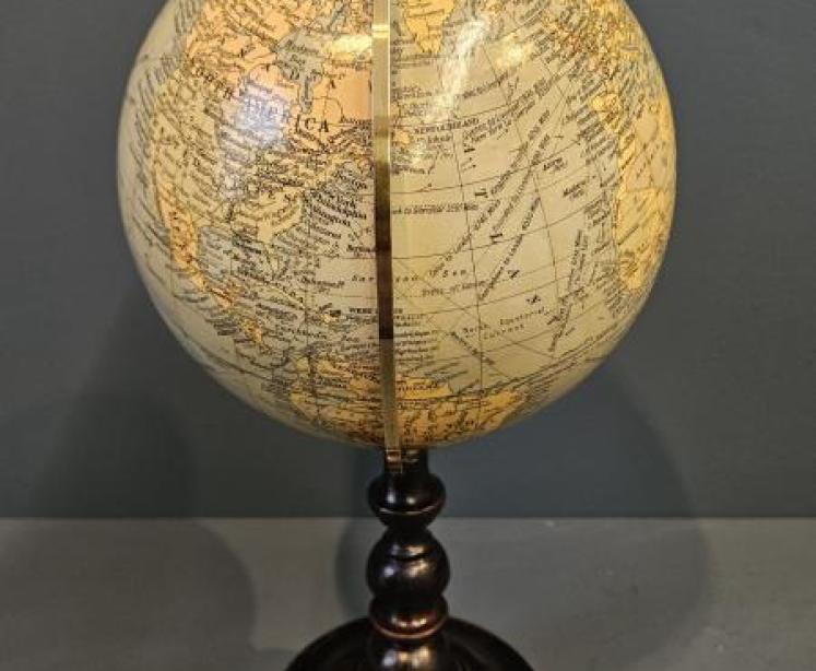 1930's Geographia 8" Terrestrial Globe  - Image 5