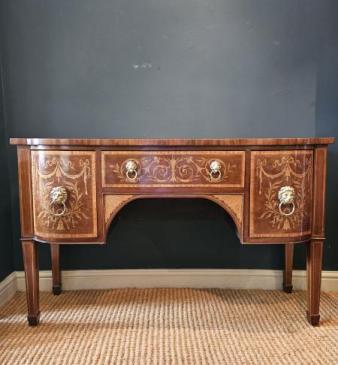 Superb Quality Victorian Edwards & Roberts Sheraton Inlaid Sideboard