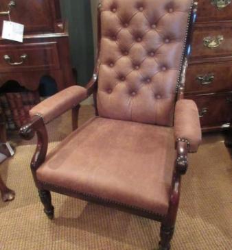 Top  Quality Regency Period Rosewood Open Armchair
