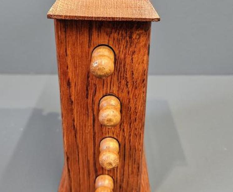 Edwardian Oak Perpetual Desk Calendar - Image 3