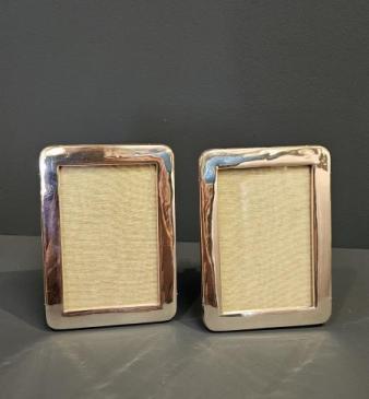 Matching Pair of Silver Photo Frames