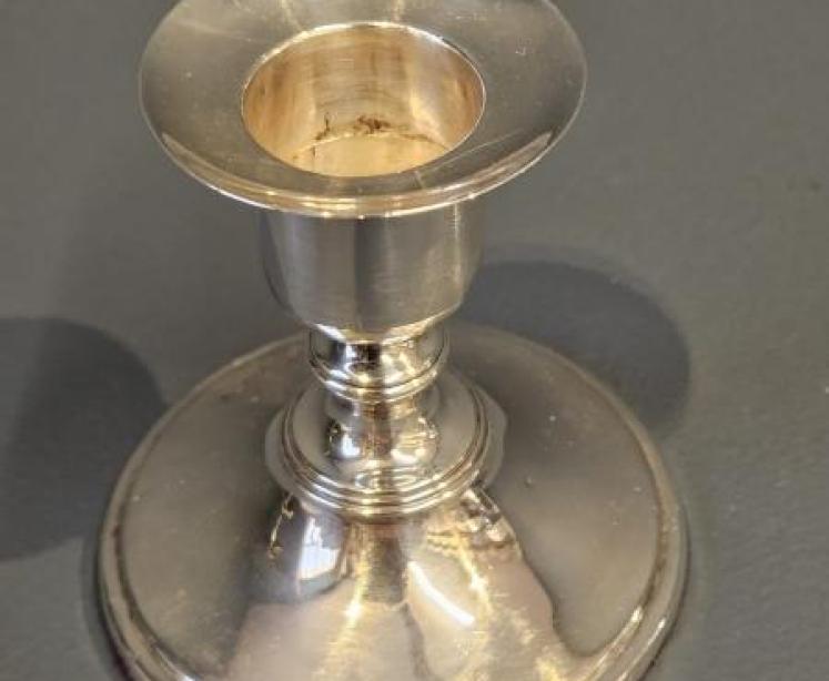Pair of Victorian Silver Candlesticks - Image 2