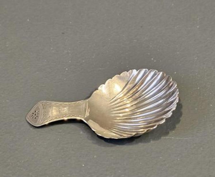 George III Silver Caddy Spoon - Image 1