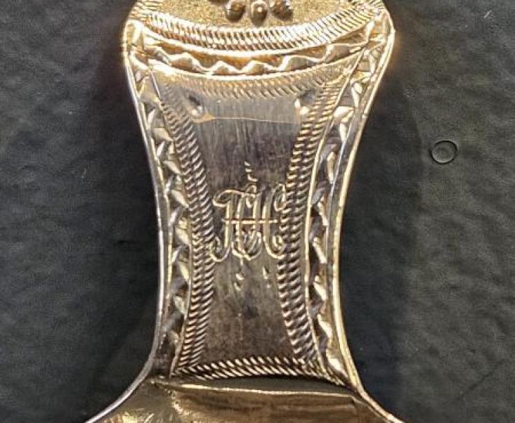 George III Silver Caddy Spoon - Image 5