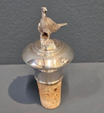 Silver Grouse Topped Bottle Cork