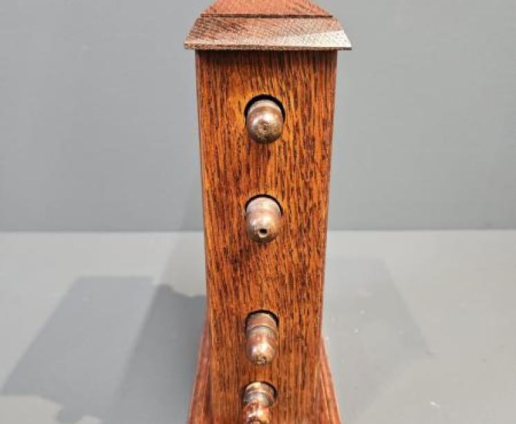 Edwardian Oak Perpetual Desk Calendar - Image 3