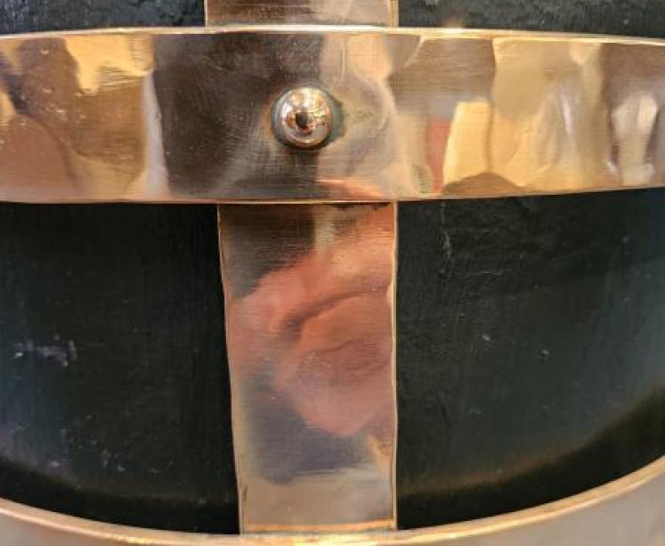 Superb Arts & Crafts Coal Bucket in Copper Cradle - Image 5