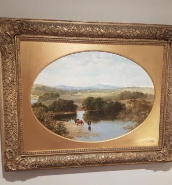 Victorian Crook O'Lune Oil On Board   