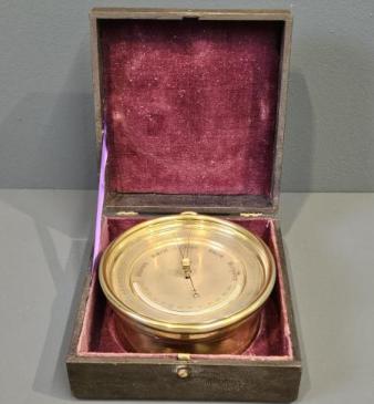 Superior Quality Victorian Marine Barometer in Presentation Case