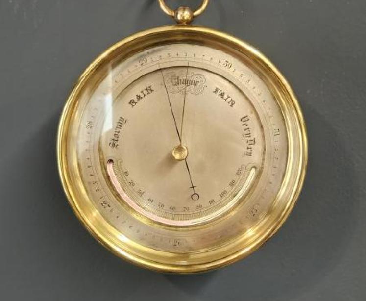 Superior Quality Victorian Marine Barometer in Presentation Case - Image 7