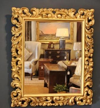 Victorian Timber Gilt Florentine Mirror