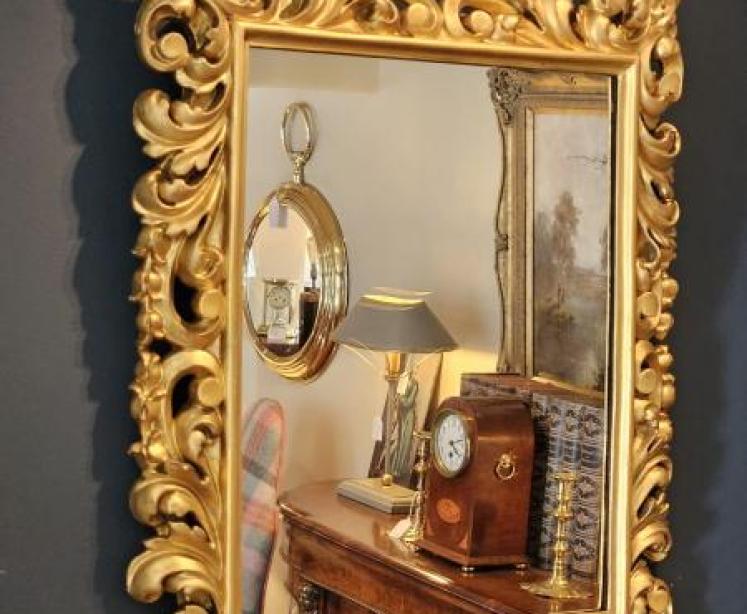 Victorian Timber Gilt Florentine Mirror - Image 2